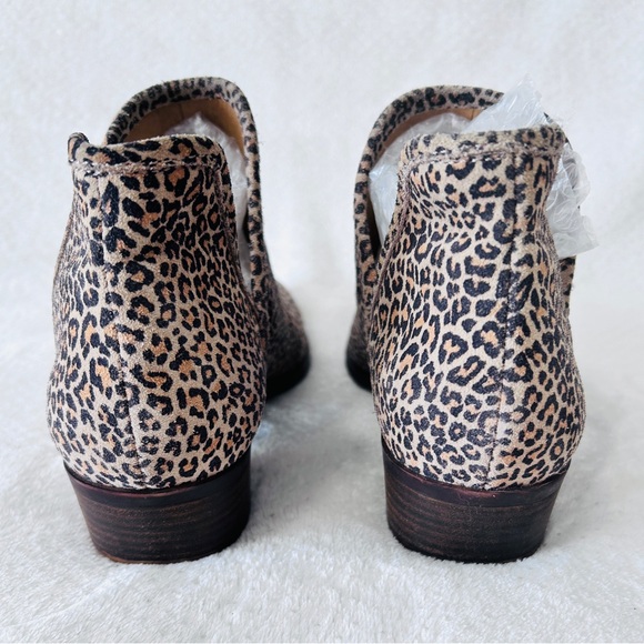 Lucky Brand Suede Leopard Print Booties, size 9.5 - Picture 4 of 7
